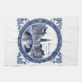 Custom Blue Delft Amsterdam Souvenir Theedoek (Horizontaal)