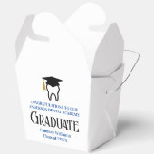 Custom Blue Dental School Graduation Party Bedankdoosjes (Open)