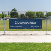 Custom Blue Equestrian Stall Horse Show Spandoek (Insitu)