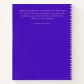 Custom Blue Floral Postpartum Journal For New Moms Notitieboek (Achterkant)