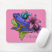 Custom Blue Frog  Muismat (Met muis)