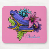 Custom Blue Frog  Muismat (Voorkant)