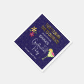 Custom Blue Gold Tasselߴs gedraaid afstudeerfeest Servet (Hoek)