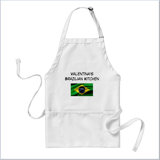 Custom Blue Green & Yellow Brazilian Flag  Standaard Schort