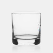 Custom Blue Law School Afstudeerfeest Whisky Glas (Rechts)