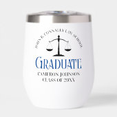Custom Blue Law School Afstuderen Herdenking (Voorkant)