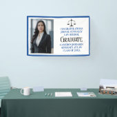 Custom Blue Law School Foto Afstudeerfeest Spandoek (Beurs)