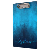 Custom Blue Mosaic Geometric Pattern Klembord (Links)