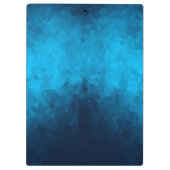 Custom Blue Mosaic Geometric Pattern Klembord (Achterkant)