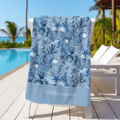 Custom Blue Ocean Zee Life Strandlaken