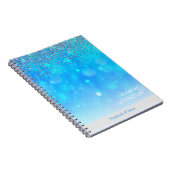 Custom Blue Pastel Circles Notitieboek (Rechterzijde)