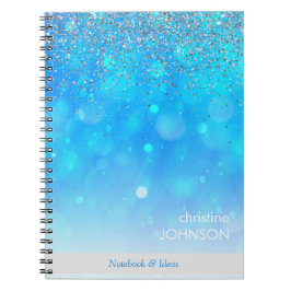 Custom Blue Pastel Circles Notitieboek