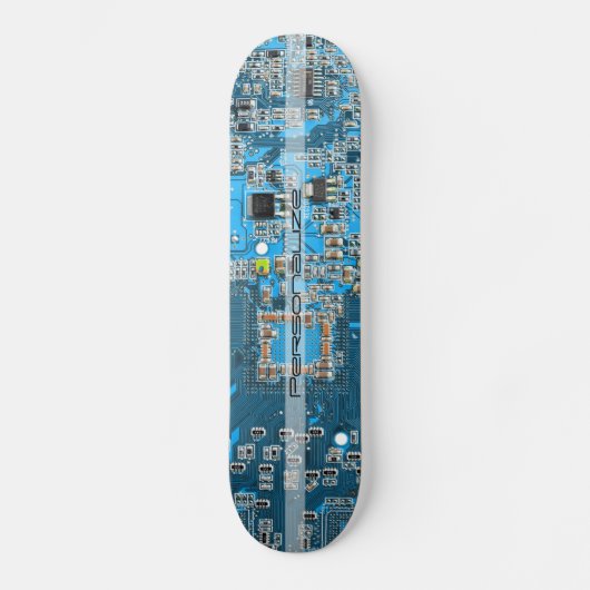 Custom Blue PCB Circuit Board for IT Pros Persoonlijk Skateboard (Voorkant)