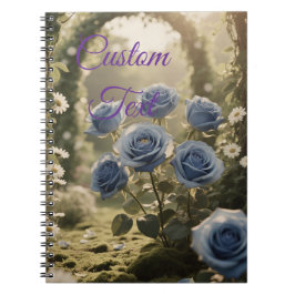 Custom Blue Roos Love – Tijdloze Bloemen Notitieboek