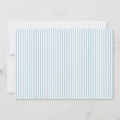 Custom Blue Seashell Logo Nautical Stationary Bedankkaart (Achterkant)