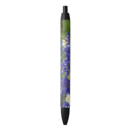 Custom Blue Spring Bluebonnet Texas State Flower Zwarte Inkt Pen