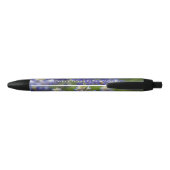 Custom Blue Spring Bluebonnet Texas State Flower Zwarte Inkt Pen (Achterkant)