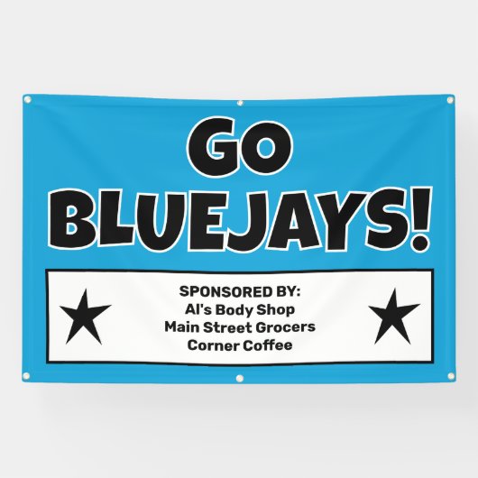 Custom Blue Team Sponsors Banner (Horizontaal)