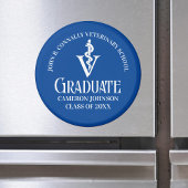 Custom Blue Veterinary School Afstuderen Magneet