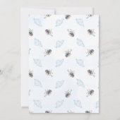 Custom Blue Watercolor Helicopter Boys Birthday Kaart (Achterkant)