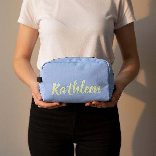 Custom Blue Wave Bridesmaids Travel Pouch Gift Toilettasje