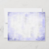 Custom Blue White Floral Rustic Blue 4.25x5.5 Flat Notitiekaartje (Achterkant)