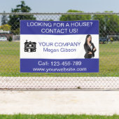 Custom Blue & White Real Estate Agency Spandoek (Insitu)