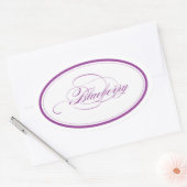 Custom_Blueberry Oval Ovale Sticker (Envelop)