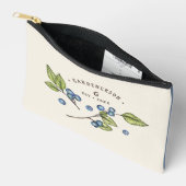 Custom Blueberry Wedding Date  Etui (Open)