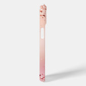 Custom Blush Pink Glitter Case-Mate iPhone Case (Achterkant / Rechts)