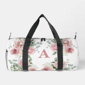 Custom Blush Pink Rose Travellers Monogram Plunjezak (Achterkant)
