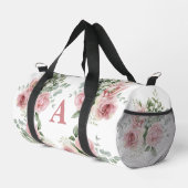 Custom Blush Pink Rose Travellers Monogram Plunjezak (Rechterhoek)