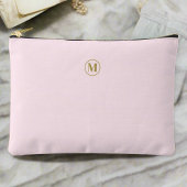Custom Blush Roze Goud Initiaal l Eenvoudig Minima Etui