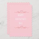 Custom Blush Roze Modern Minimalist Feestdagenkaart (Voorkant / Achterkant)