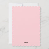 Custom Blush Roze Modern Minimalist Feestdagenkaart (Achterkant)