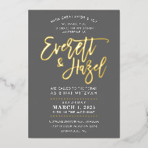 CUSTOM B'nai Mitzvah imitation Gold scriptnaam