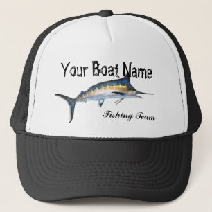 Custom Boat Name Marlin trucker hat Pet