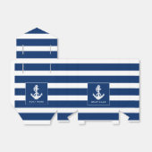 Custom Boat Name Nautical Anchor Coastal Wedding Bedankdoosjes (Uitgevouwen)