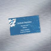 Custom Boat Ocean Zee Lake Water Magnetisch Visitekaartje (Voorbeeld)
