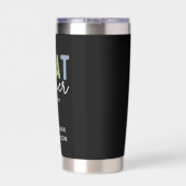 Custom Boat Owner set New Boat Owner Gift Geïsoleerde Drinkbeker (Achterkant)