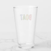 Custom Boat Owner set New Boat Owner Gift Glas (Achterkant)