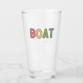 Custom Boat Owner set New Boat Owner Gift Glas (Voorkant)