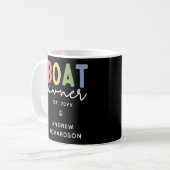 Custom Boat Owner set New Boat Owner Gift Koffiemok (Voorkant links)