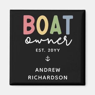 Custom Boat Owner set New Boat Owner Gift Magneet