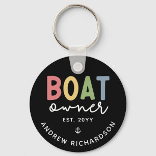 Custom Boat Owner set New Boat Owner Gift Sleutelhanger
