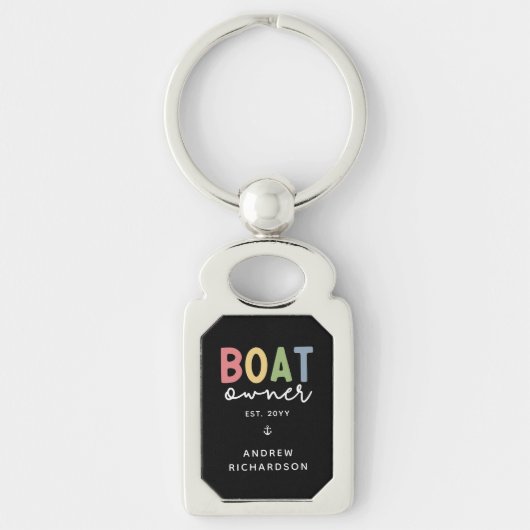 Custom Boat Owner set New Boat Owner Gift Sleutelhanger (Voorkant)