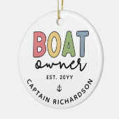 Custom Boat Owner set New Boat Owner Gifts Keramisch Ornament (Links)