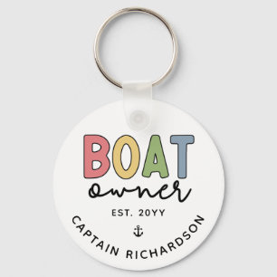 Custom Boat Owner set New Boat Owner Gifts Sleutelhanger