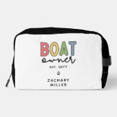 Custom Boat Owner set New Boat Owner Gifts Toilettasje (Achterkant)
