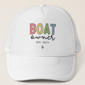 Custom Boat Owner set New Boat Owner Gifts Trucker Pet (Voorkant)